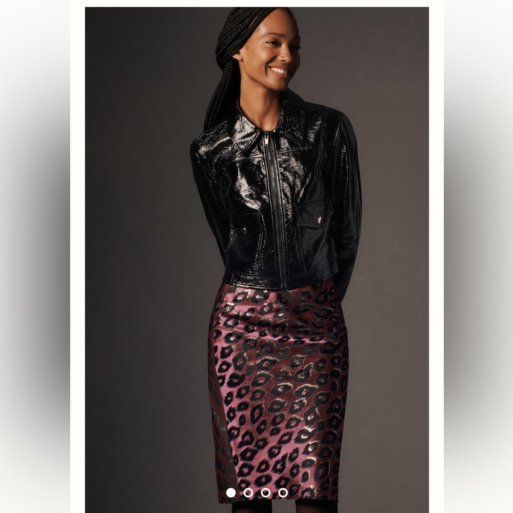 Le Superbe, Anthropologie leopard print pencil skirt size 6